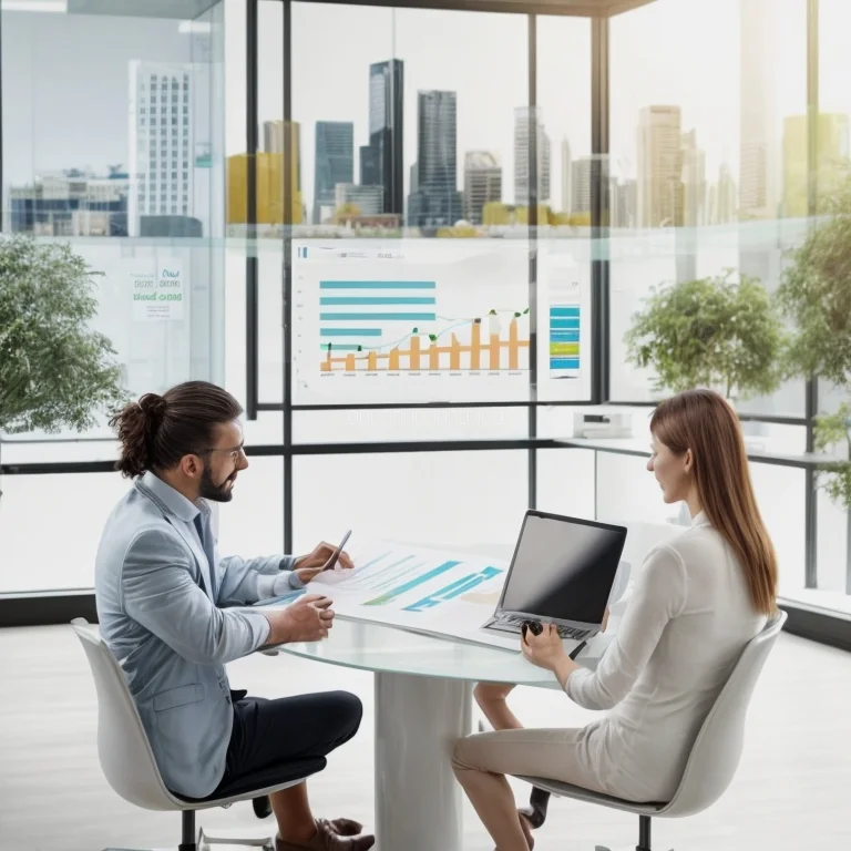 ビジネスミーティングの様子